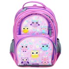 Рюкзак школьный, 36 х 23 х 13 см, эргономичная спинка, Calligrata П "Совушка", сиреневый - Фото 7