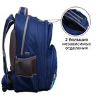 Рюкзак школьный, 36 х 23 х 13 см, эргономичная спинка, Calligrata П "Трансформер", синий - Фото 4
