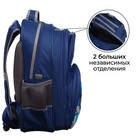 Рюкзак школьный, 36 х 23 х 13 см, эргономичная спинка, Calligrata П "Трансформер", синий - Фото 4