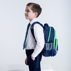 Рюкзак школьный, 36 х 23 х 13 см, эргономичная спинка, Calligrata П "Футбол", синий - Фото 17