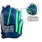 Рюкзак школьный, 36 х 23 х 13 см, эргономичная спинка, Calligrata П "Футбол", синий - Фото 5