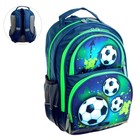 Рюкзак школьный, 36 х 23 х 13 см, эргономичная спинка, Calligrata П "Футбол", синий - Фото 7