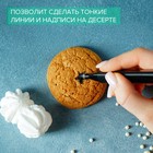 Маркеры пищевые, набор 2 шт., украшение десертов, чёрные - Фото 4