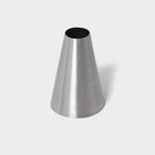 Насадка кондитерская «Трубочка», d=3,4 см, выход 1,5 см, нержавеющая сталь - Фото 1