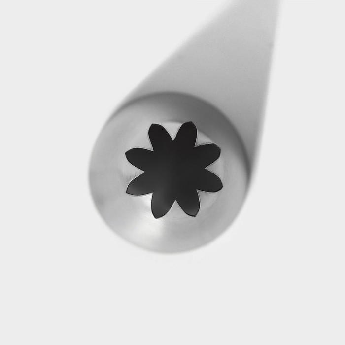 Насадка кондитерская KONFINETTA «Закрытая звезда», d=3 см, выход 0,8 см, нержавеющая сталь - фото 1889264200