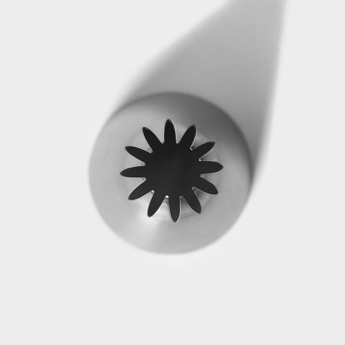 Насадка кондитерская «Закрытая звезда», d=3 см, выход 1 см, нержавеющая сталь - фото 1889264212