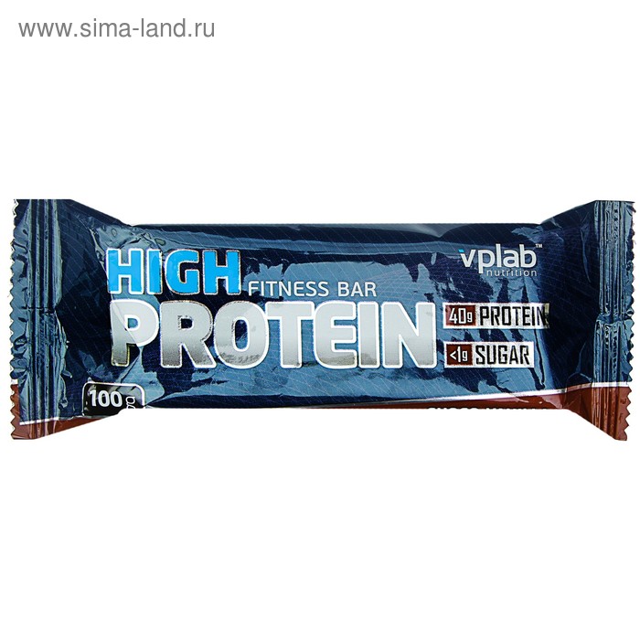 Батончик VPLab 40% High Protein Fitness Bar, шоколад-ваниль, 100 г - Фото 1