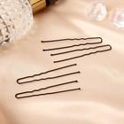 Шпильки для волос «Классик», набор 40 шт., мини, 6 см, чёрные - Фото 1