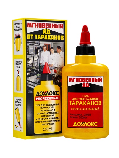 Средство от тараканов Дохлокс «Мгновенный яд», гель, 100 мл