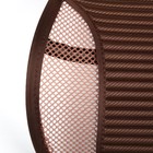 Ортопедическая накидка на сиденье усиленная, со вставками, 38 x 39 см, коричневый  УЦЕНКА - Фото 4