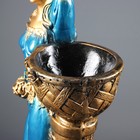 Фигура с кашпо "Девушка у колонны", бронза, цвет синий, 64см - Фото 5