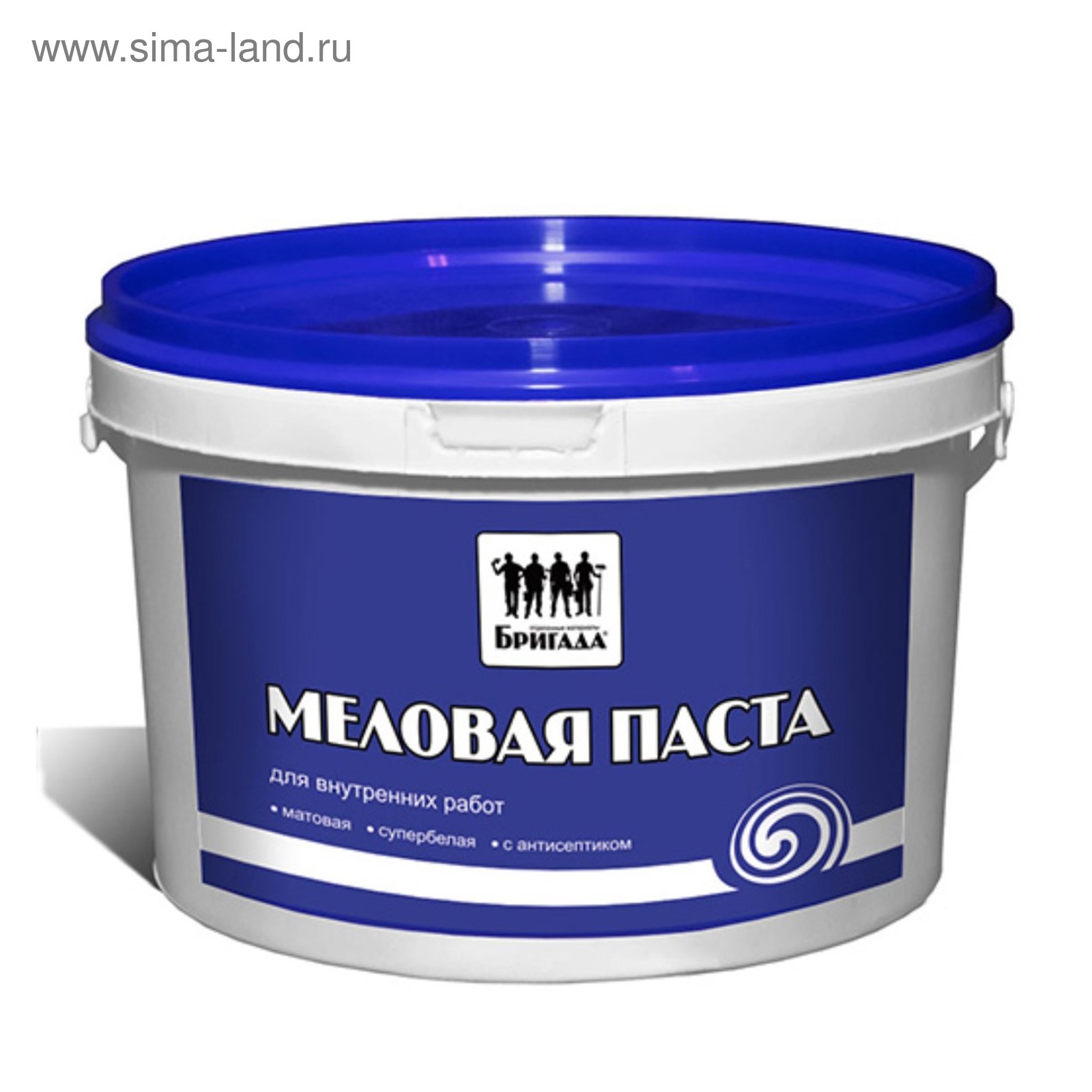 Меловая паста «Бригада» побелка для внутренних работ 3кг (3505996 ...