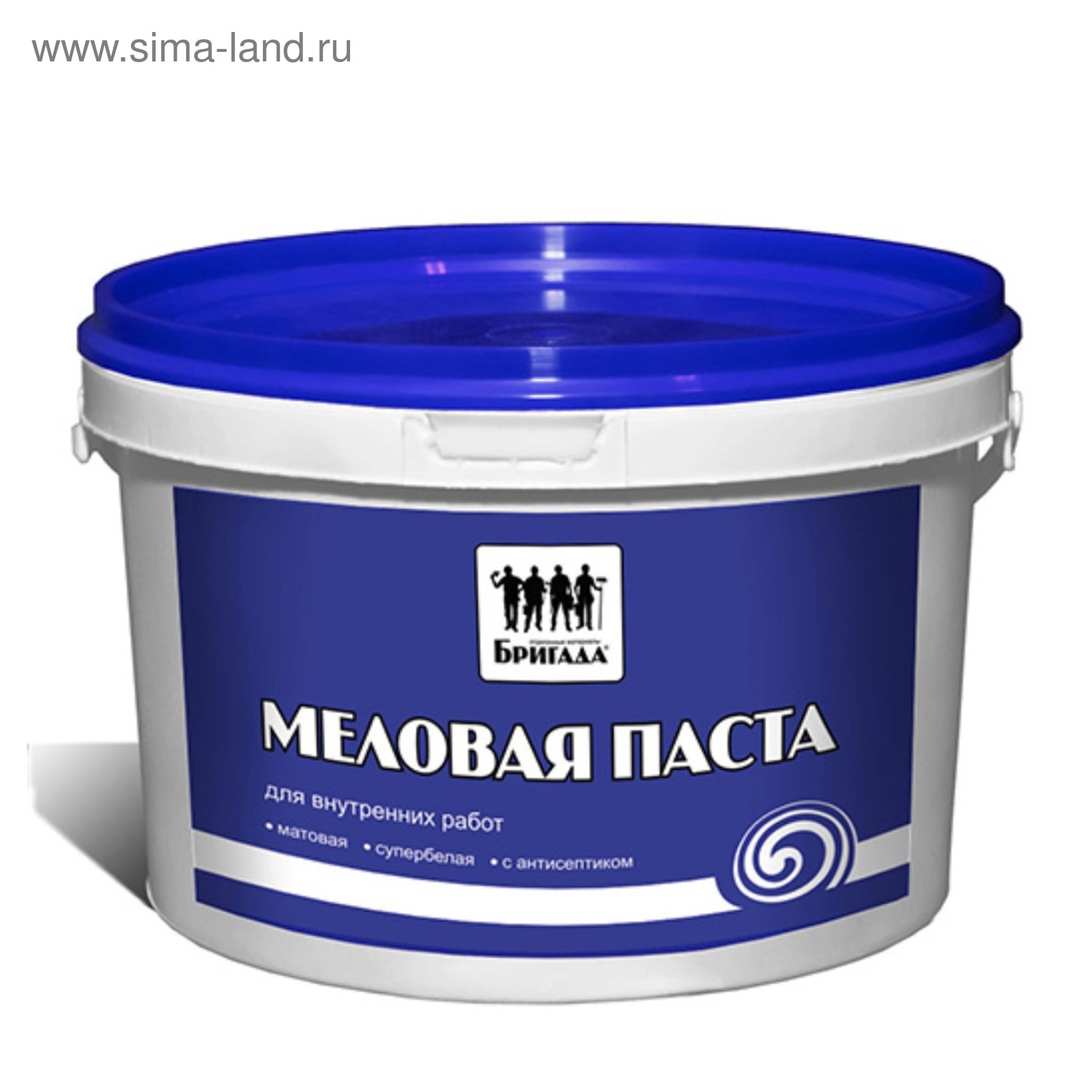 Меловая паста «Бригада» побелка для внутренних работ 5кг (3505997 ...