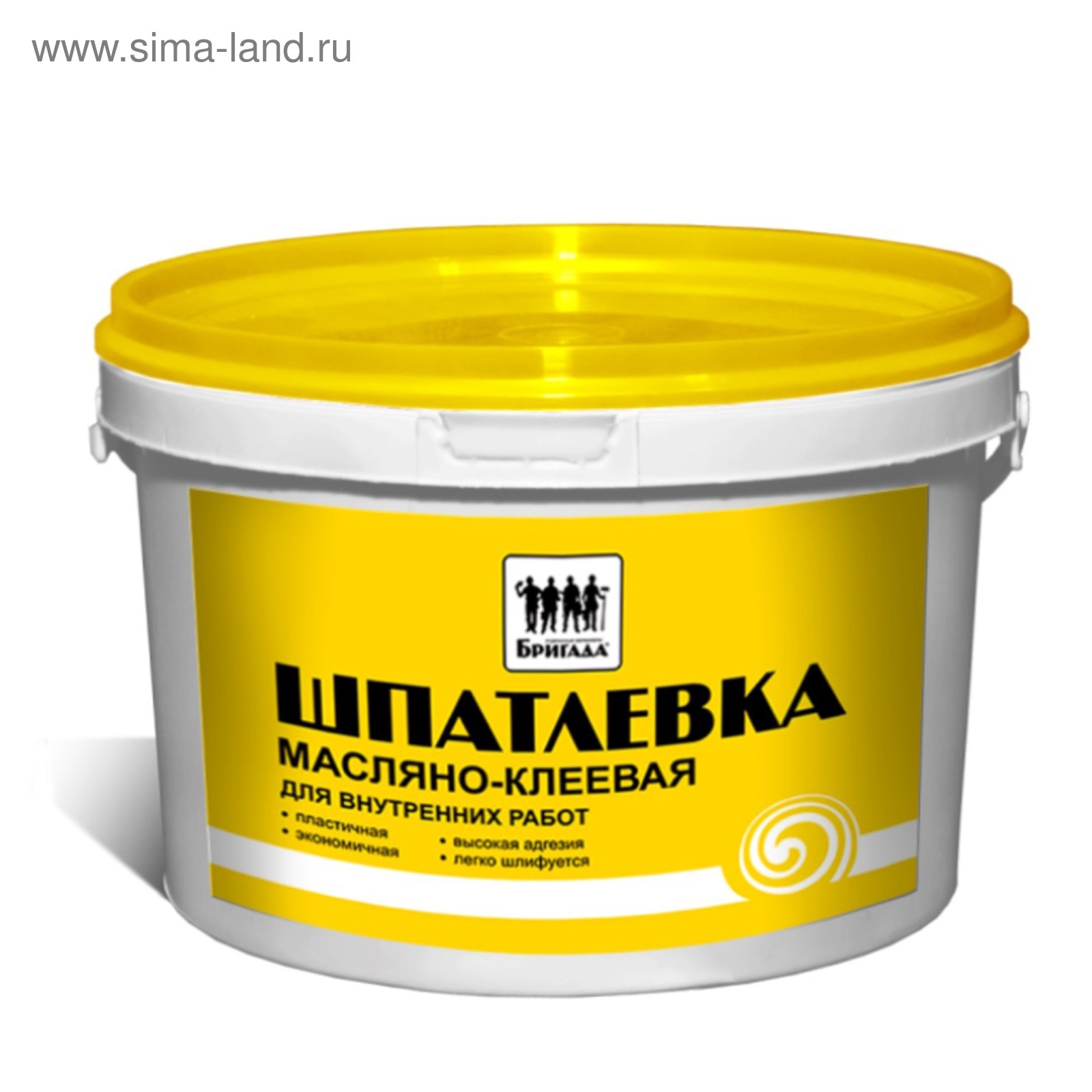 Шпатлевка масляно-клеевая, для внутренних работ «Бригада» 3кг (3506001 ...