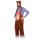 Карнавальный костюм «Медведь бурый», плюш, полукомбинезон, маска-шапочка, р. 52-54, рост 182 см - фото 11124969