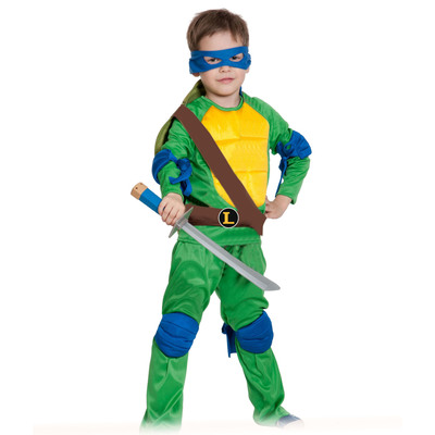 Карнавальный костюм "Ниндзя. Черепашка Леонардо", текстиль, р-р 28-30, рост 110 см