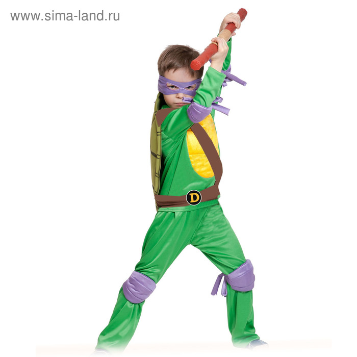 Карнавальный костюм «Ниндзя. Черепашка Донателло», текстиль, р. 30-32, рост 122-128 см - Фото 1