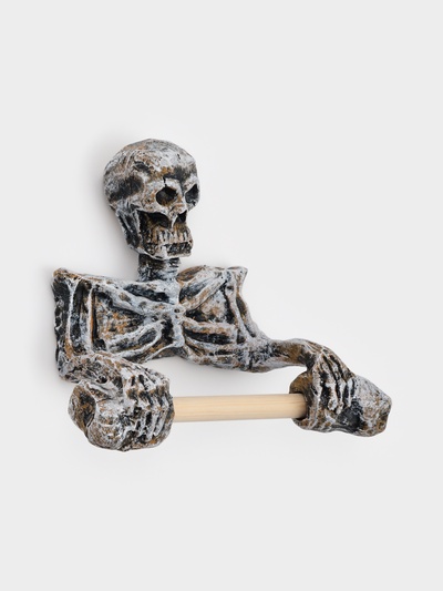 Держатель для туалетной бумаги «Скелет», 18×22 см