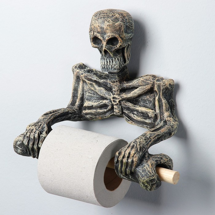 Держатель для туалетной бумаги "Скелет" 18х22см - фото 1901067933
