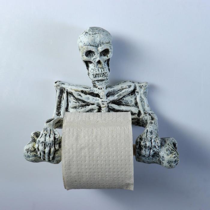 Держатель для туалетной бумаги "Скелет" 18х22см - фото 1901067936