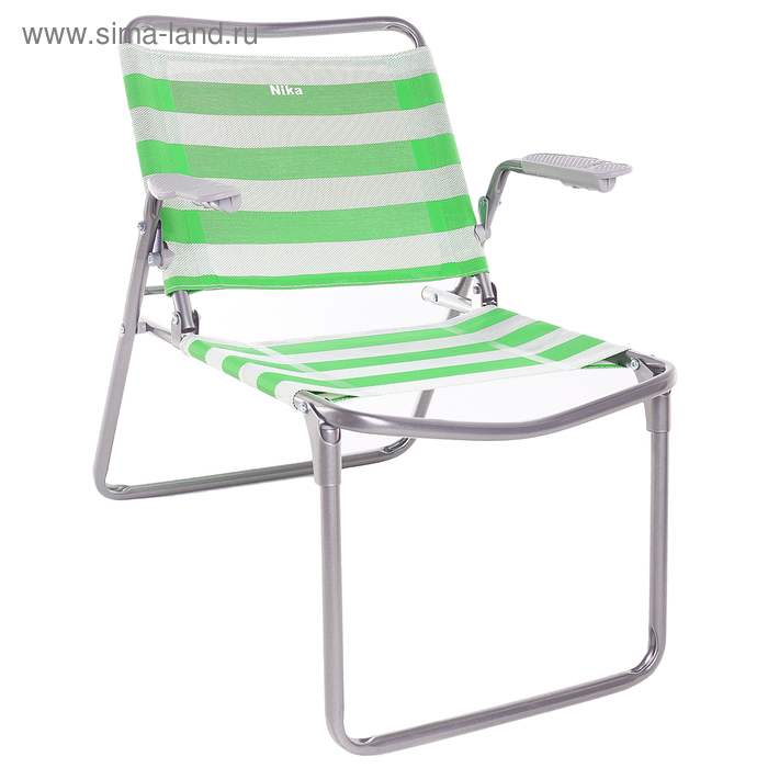 Кресло-шезлонг складное К1, 73 x 57 x 64 см, зелёный - Фото 1