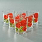 Набор стаканов для коктейля «Букеты», 210 мл, 6 шт, рисунок МИКС - Фото 6
