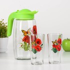 Набор для напитков «Букеты», 3 предмета: кувшин 1.7 л, стаканы 230 мл, 2 шт., стекло, рисунок МИКС - Фото 14