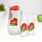 Набор для напитков «Букеты», 3 предмета: кувшин 1.7 л, стаканы 230 мл, 2 шт., стекло, рисунок МИКС - Фото 11