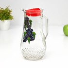 Набор питьевой «Фруктово-ягодный микс», 3 предмета: кувшин 1,3 л, стаканы 230 мл, 2 шт, рисунок и цвет МИКС - фото 8664092