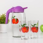 Набор питьевой «Фруктово-ягодный микс», 3 предмета: кувшин 1,3 л, стаканы 230 мл, 2 шт, рисунок и цвет МИКС - Фото 10