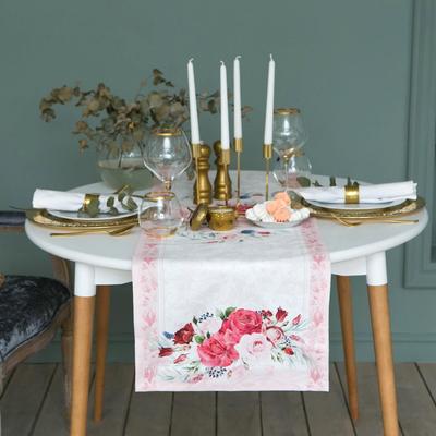Дорожка Этель «Розы», 40×146 см, 100% хлопок, саржа 190 г/м²