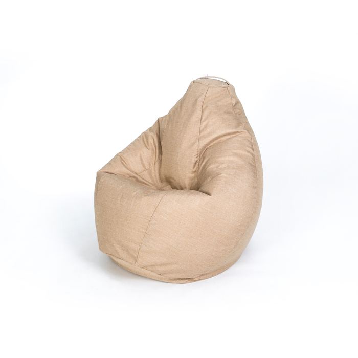 Кресло мешок Wowpuff «Груша», рогожка, ширина 60 см, высота 85 см, цвет песочный