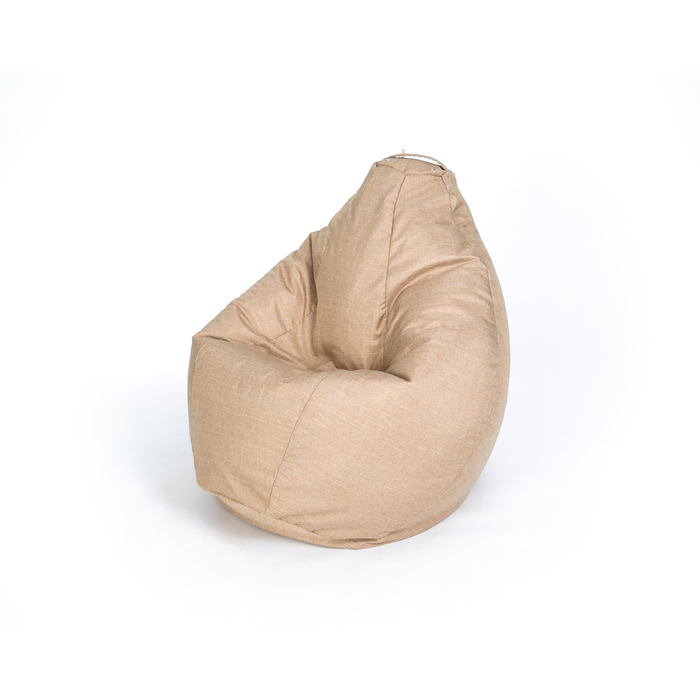 Кресло мешок Wowpuff «Груша», рогожка, ширина 75 см, высота 120 см, цвет песочный