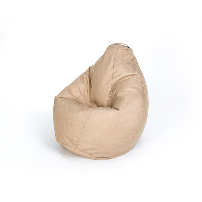 Кресло мешок Wowpuff «Груша», рогожка, ширина 90 см, высота 135 см, цвет песочный