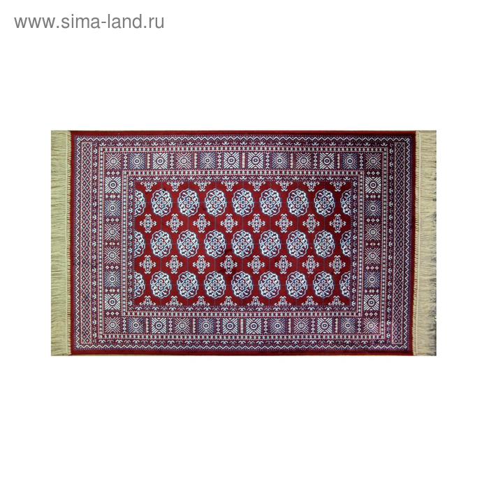 Прямоугольный ковёр Atex 184, 100 х 140 см, цвет red - Фото 1