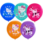 Шар латексный 12" Hello Kitty, пастель, декоратор, 1-сторонний, набор 25 шт., цвета МИКС - Фото 1