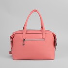Сумка женская, отдел, наружный карман, длинный ремень, цвет розовый - Фото 3