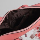 Сумка женская, отдел, наружный карман, длинный ремень, цвет розовый - Фото 5