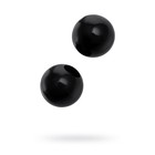 Вагинальные шарики Sexus Glass, стекло, цвет чёрный, d=3,2 см - Фото 1
