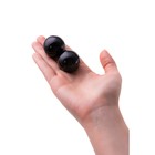 Вагинальные шарики Sexus Glass, стекло, цвет чёрный, d=3,2 см - Фото 2