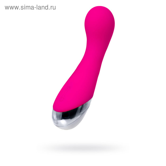 Вибратор Erotist Adult toys, силикон, 15 см, (0T-00008437), розово-серебристый - Фото 1