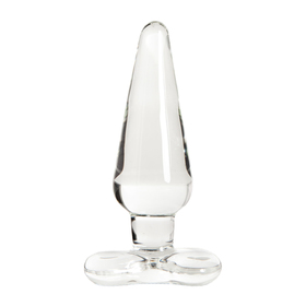 Анальная пробка Sexus Glass, стекло, прозрачная, 11,5 см, d=3,5 см