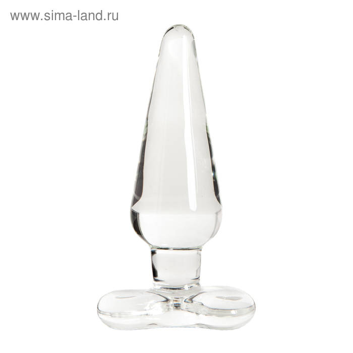 Анальная пробка Sexus Glass, стекло, прозрачная, 11,5 см, d=3,5 см - Фото 1