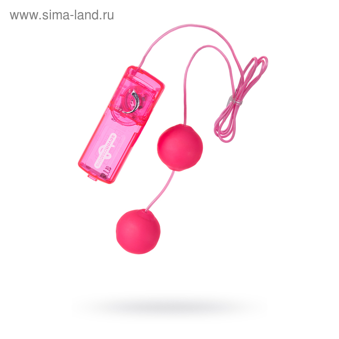 Вагинальные шарики Dream Toys, TPE+ABS пластик, цвет розовый, 3,6 см - Фото 1