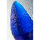 Двусторонний фаллоимитатор Sexus Glass, стекло, синий, 17,5 см - Фото 3