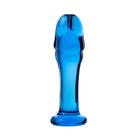 Анальный фаллоимитатор Sexus Glass, стекло, цвет синий, 13 см - Фото 2