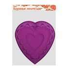 Форма силиконовая для выпечки Доляна «Сердце в сердце», 25,5×28×6 см, цвет МИКС - Фото 4