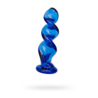 Анальная втулка Sexus Glass, стекло, цвет синий, 12 см, d=3,5 см - Фото 1