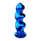 Анальная втулка Sexus Glass, стекло, цвет синий, 12 см, d=3,5 см - Фото 3
