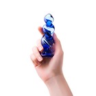 Анальная втулка Sexus Glass, стекло, цвет синий, 12 см, d=3,5 см - Фото 4